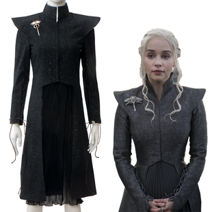 权力的游戏 第七季龙母Cosplay服冰与火之歌丹妮莉丝同款表演服装