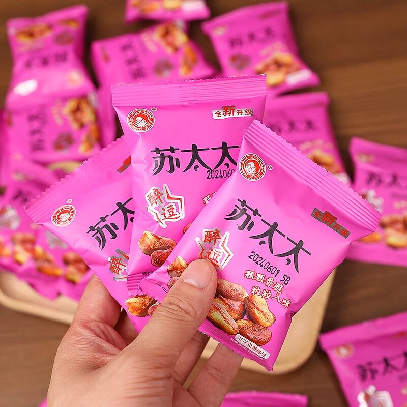 苏太太兰花豆香辣蚕豆休闲零食牛肉味蟹黄胡豆小包装炒货年货小吃 - 实物图
