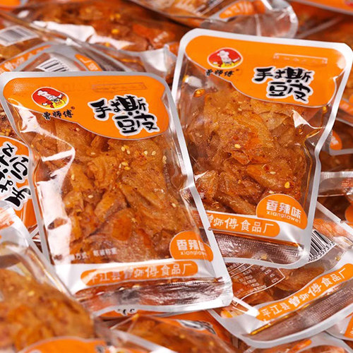曾师傅湖南特产手撕豆皮香辣