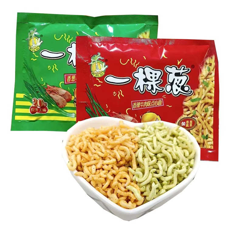 新货一棵葱干吃面20g零食碎碎面8090后儿时回忆怀旧零食香葱香辣