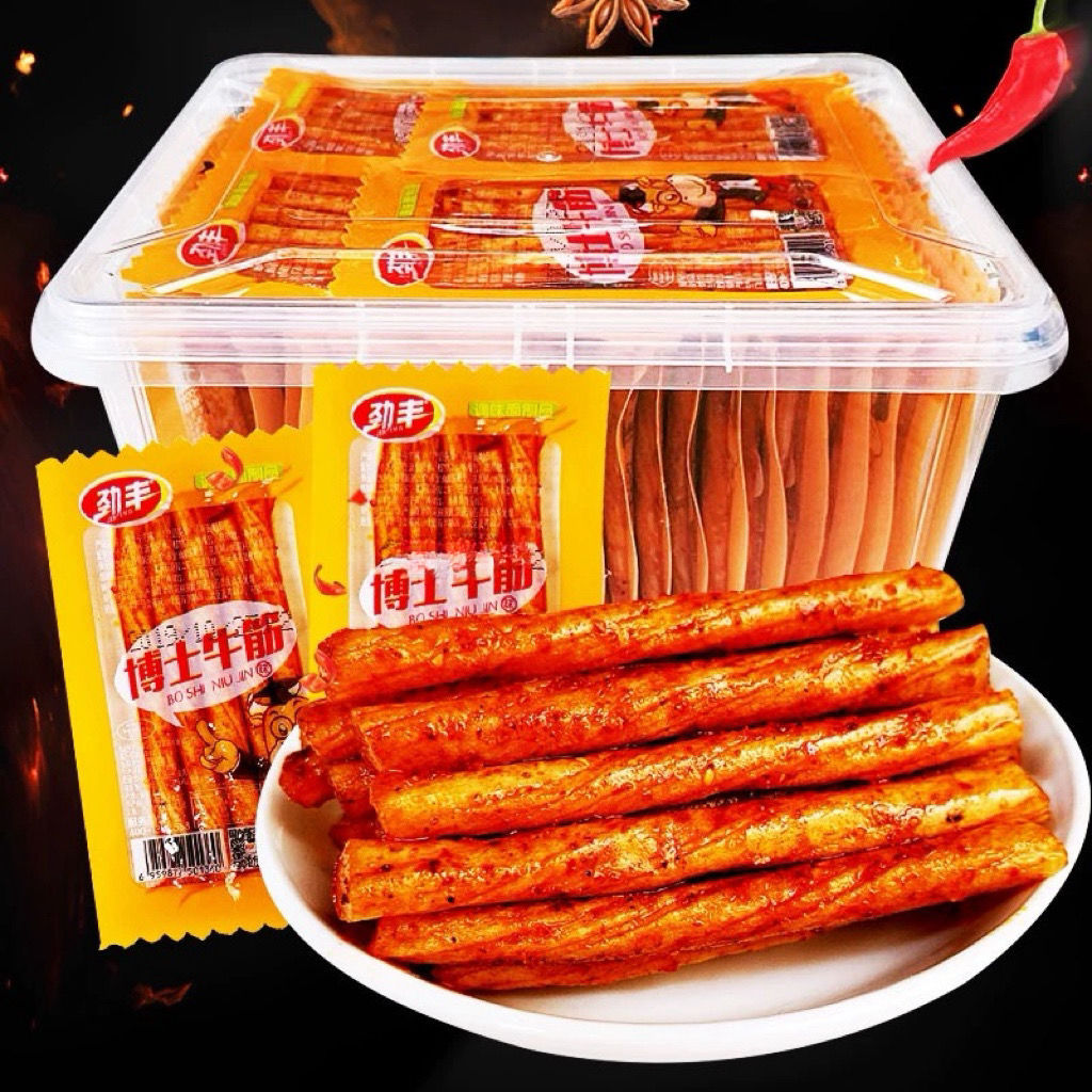山姆冠名劲丰牛筋休闲零食辣片辣条麻辣8090儿时怀旧豆筋食品面筋
