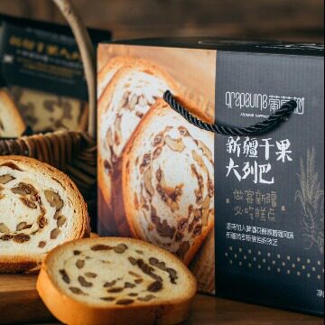 山姆冠名新疆特产大列巴葡萄树大列巴全麦面包片 700g早餐速食