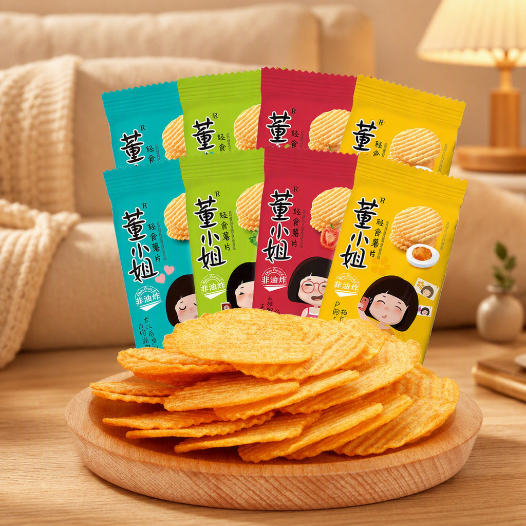 山姆冠名董小姐薯片非油炸大礼包办公室休闲小吃零食 膨化代发小