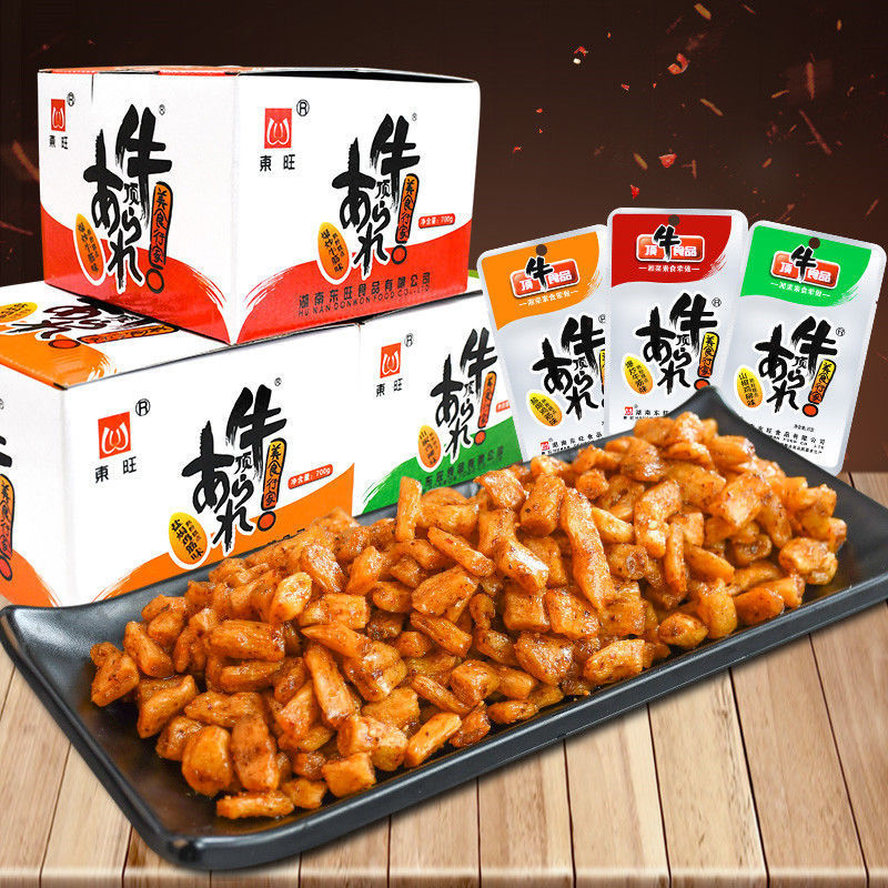 山姆冠名东旺顶牛爆炒素牛筋辣条麻辣面筋盐焗鸡筋味休闲解馋爆辣