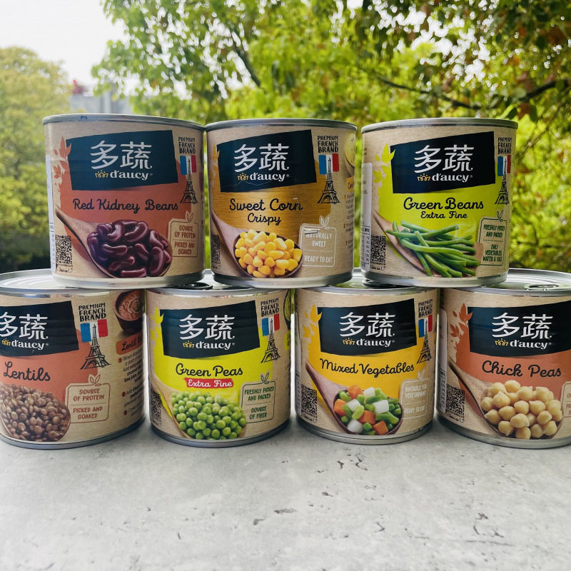 山姆冠名法国多蔬什锦蔬菜罐头/鹰嘴豆/甜玉米粒/扁豆/芸豆/豌豆图片