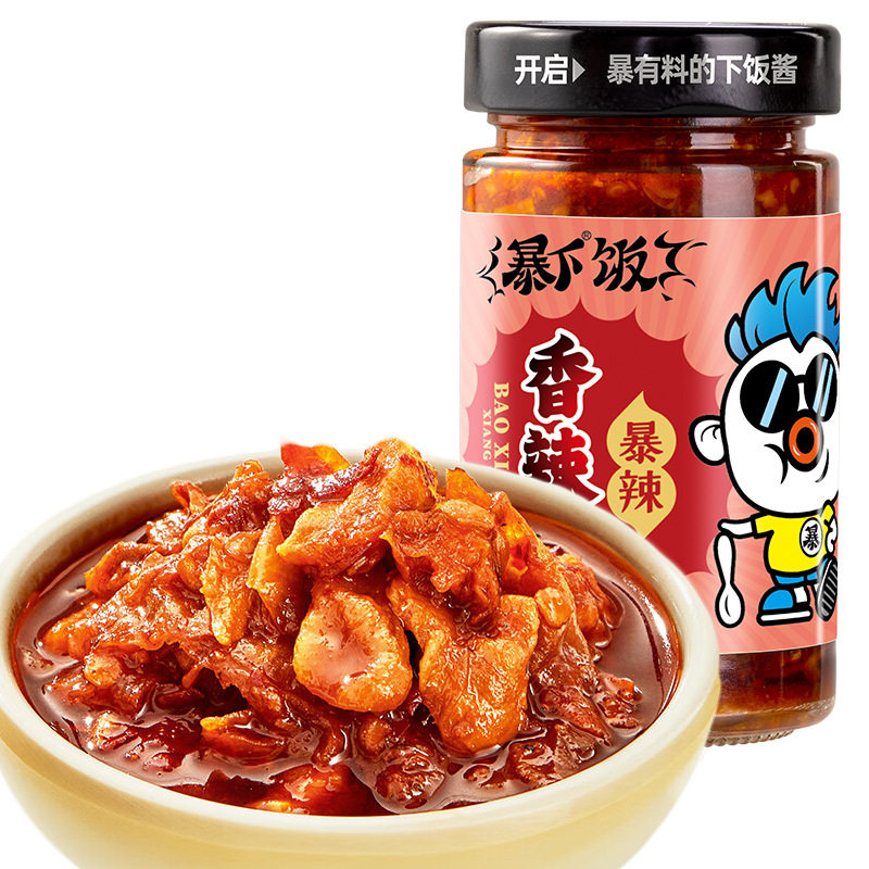 山姆冠名吉香居暴下饭香辣菜暴辣200g瓶装超辣爆下饭酱拌面辣椒酱