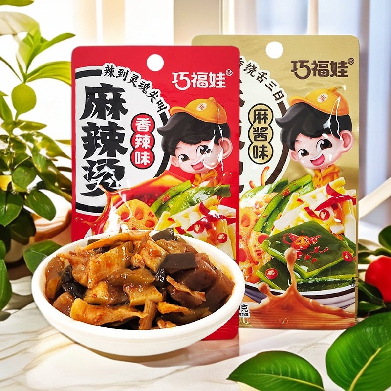 山姆冠名巧福娃麻辣烫零食笋片海带藕片贡菜酱腌蔬菜开袋即食休闲