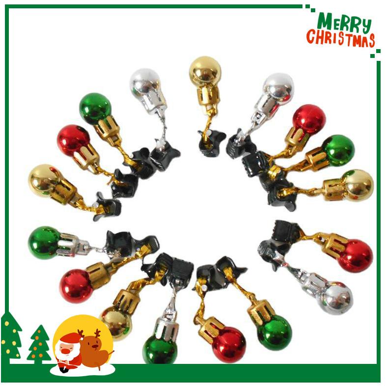 1.5cm/2cm夹胡子圣诞球圣诞老人胡子夹塑料圆球圣诞胡子夹复古风