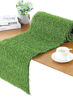 桌旗户外夏威夷派对桌巾绿色足球仿真草人造草坪table runner桌旗