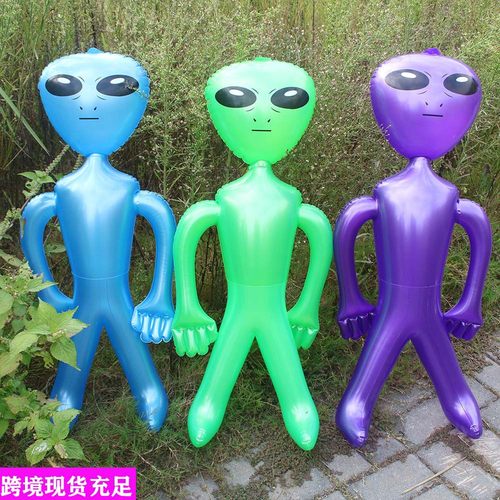 现货PVC充气外星人玩具 酒吧装饰品气模充气万圣节公仔