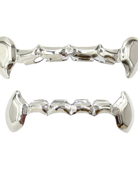 个性嘻哈爆款獠牙金牙套teeth grillz 金假牙套
