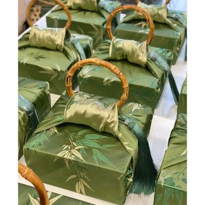 端午节和风端午节粽子风吕敷包裹布包袱皮绿豆糕木盒礼物包装布盒