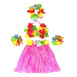 儿童节夏威夷草裙舞套装演出环保服装道具幼儿园表演区材料海草舞