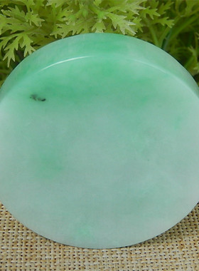 缅甸天然A货翡翠原石半明料玉石毛料冰糯种飘绿手镯芯边角料K2185