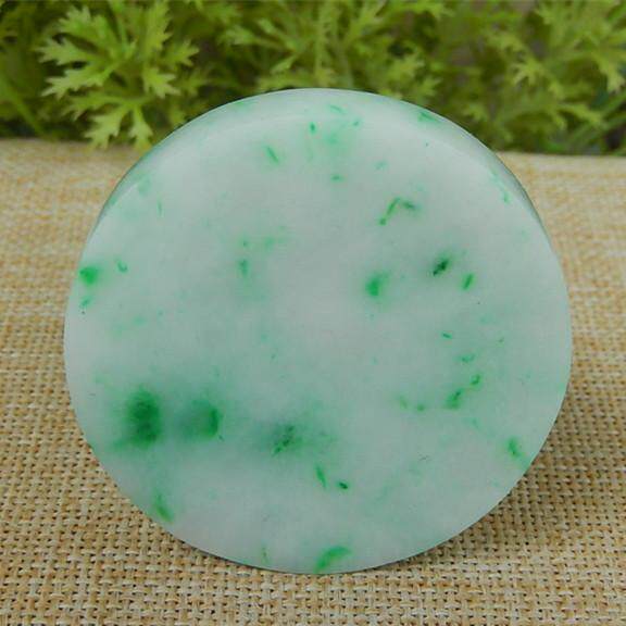 缅甸天然A货翡翠原石明料玉石毛料冰糯种飘阳绿手镯芯边角料K8734