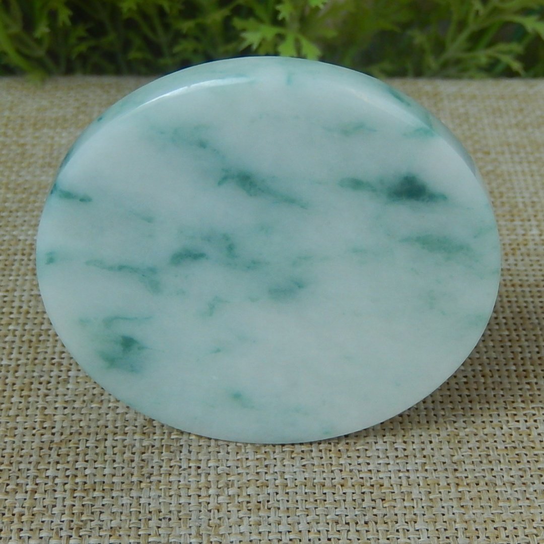 缅甸天然A货翡翠原石半明料玉石毛料冰糯种飘花手镯芯边角料K9261