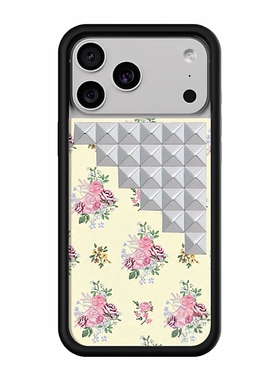 wf手机壳铆钉壳迷彩小猫适用于苹果手机壳iPhone17promax/16pro/15plus/14时尚13欧美12华强北WF保护套air