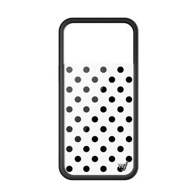 【WF手机壳侧边镂空按键】黑白黄色粉色波点适用苹果17Pro手机壳iphone16/15/14/13/12/Pro/Max艺术家防摔