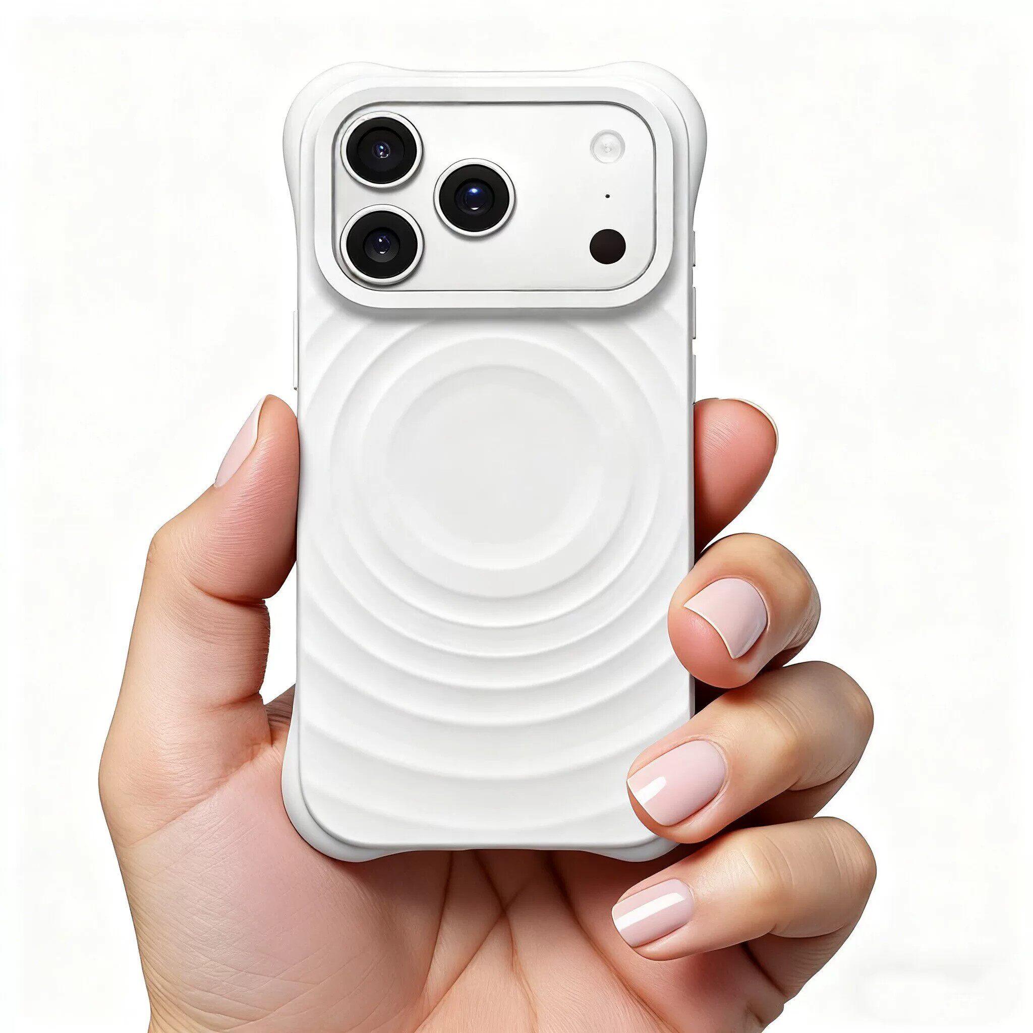 磁吸波漾壳液态硅胶纯色适用苹果iphone17promax手机壳新款14男女15简约情侣13全包16Magsafe防摔波纹air