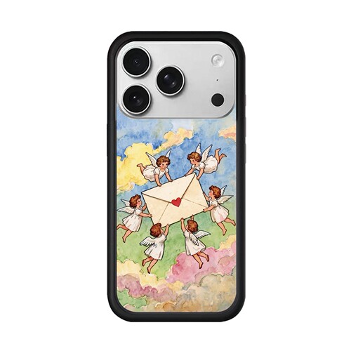 wf手机壳油画天使来信适用苹果手机壳iPhone17promax手机壳16pro硬壳14欧美17pro防摔15可爱18pro小红书同款