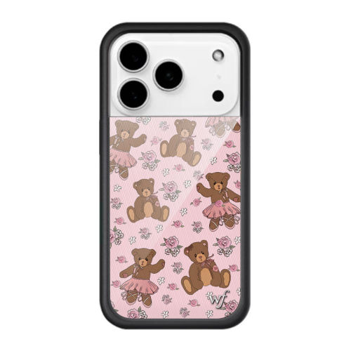 欧美wf同款手机壳芭蕾舞小熊Kitten Around适用iPhone16ProMax苹果1615/14/13/12保护壳17promax/wf/ins萌龙
