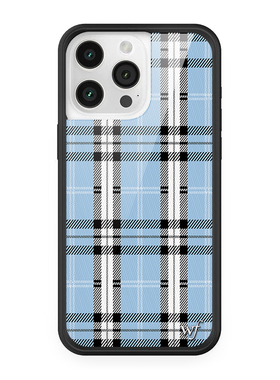 WF联名蓝色格子黄色格子适用苹果16Pro适用iPhone15/14/13ProMax/12Plus手机壳经典格子欧美时尚WF防摔保护17