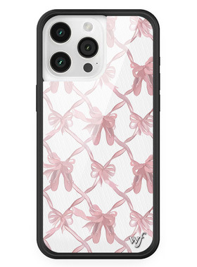 欧美f联名芭蕾舞鞋适用苹果16Pro适用iPhone15/14/13ProMax/12Plus手机壳经典粉色蝴蝶结欧美WF防摔保护17