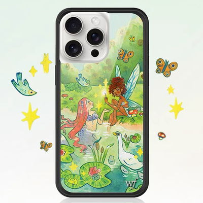 欧美flow联名Taylor Giavasis仙女和美人鱼苹果15适用iPhone14/13ProMax手机壳全包防摔夏日12防摔WF保护套17