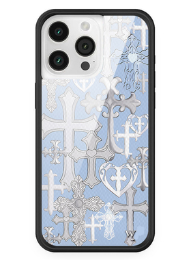 WFwe联名骷髅头哥特女孩适用苹果16Pro适用iPhone15/14/13ProMax/Plus手机壳欧美时尚WF防摔保护套17