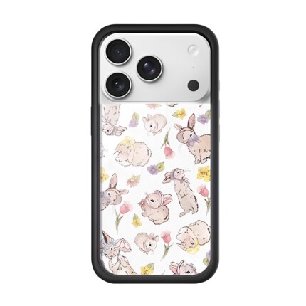 Cindy Kimberly鞠婧祎同款欧美f苹果15适用iPhone14ProMax手机壳13小兔子Bunnies and Bonnets防摔保护套17