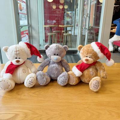 metoyou补丁熊乞丐熊泰迪熊公仔呆萌毛绒玩具玩偶新年熊小熊娃娃