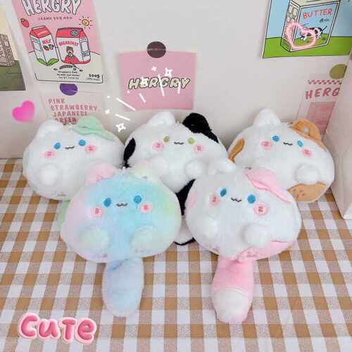 可爱毛绒猫咪公仔钥匙扣