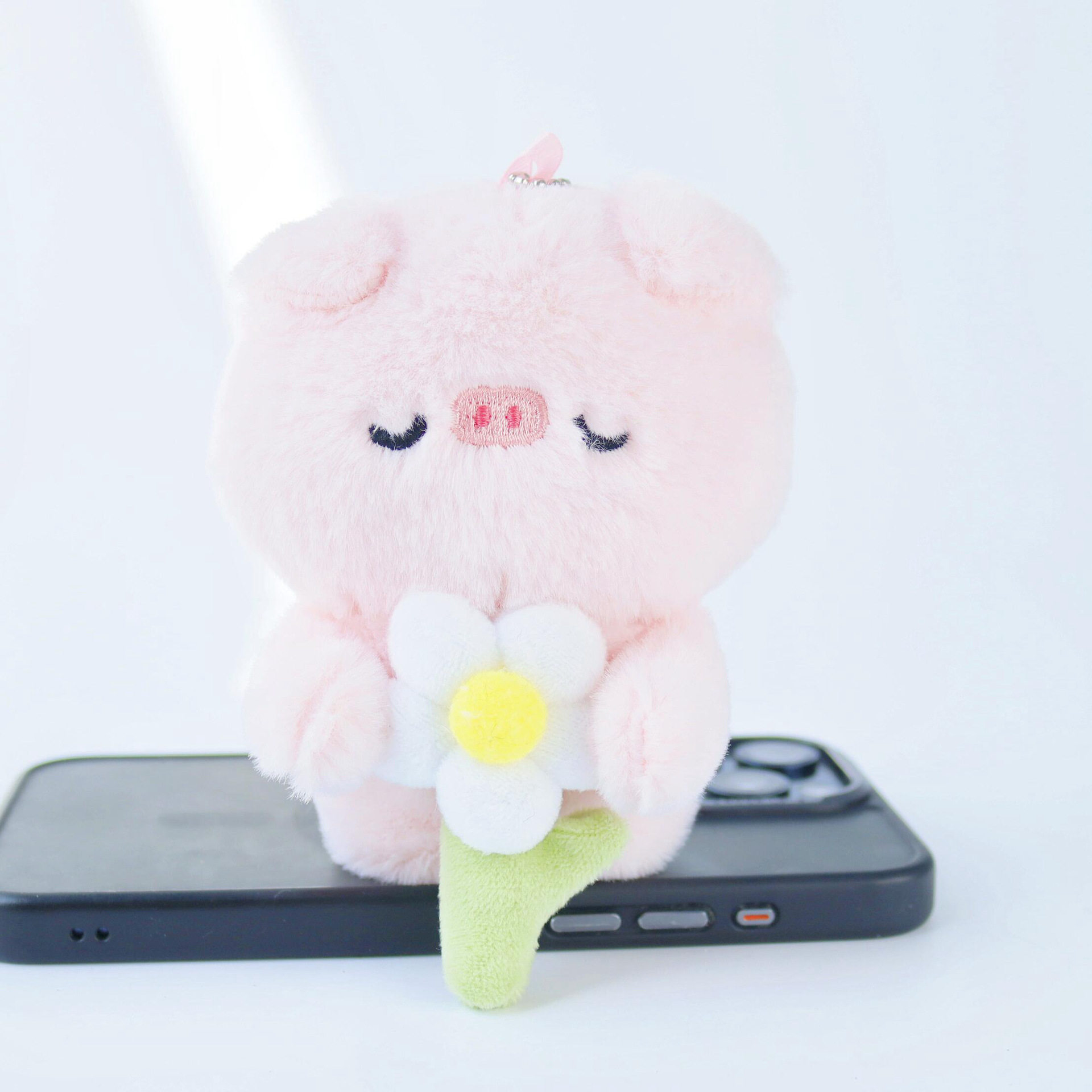 可爱萌捧花小猪挂件毛绒玩具
