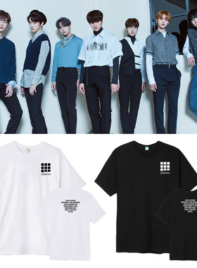 DRIPPIN组合周边同款短袖T恤圆领印花男女打歌服