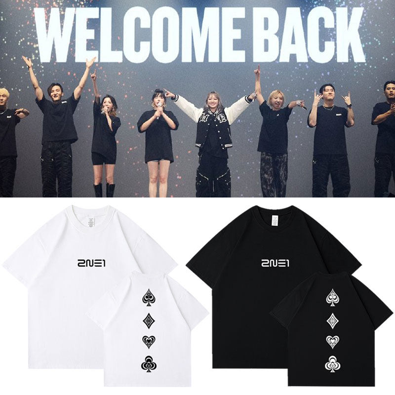 2NE1日巡演唱会2024WelcomeBack周边朴春朴山多拉同款衣服短袖T恤
