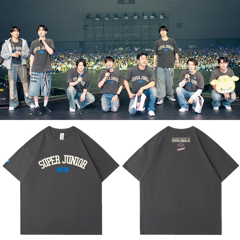 SuperJunior20周年演唱会SS10日本场周边应援衣服同款短袖T恤纯棉