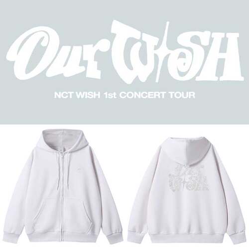 NCT WISH演唱会IntoTheWish OurWish周边同款卫衣服拉链开衫外套