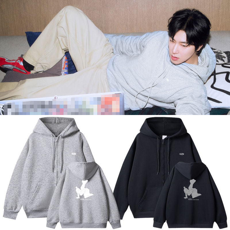 东方神起郑允浩IKNOW周边衣服应援同款卫衣印花拉链薄款加绒外套