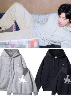 东方神起郑允浩IKNOW周边衣服应援同款卫衣印花拉链薄款加绒外套