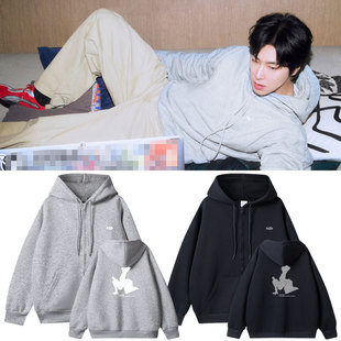 东方神起郑允浩IKNOW周边衣服应援同款卫衣印花拉链薄款加绒外套