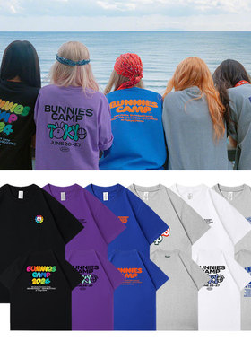 NWJS鲸妹联名周边金玟池范玉欣牟智慧李惠仁姜海粼同款短袖T体恤