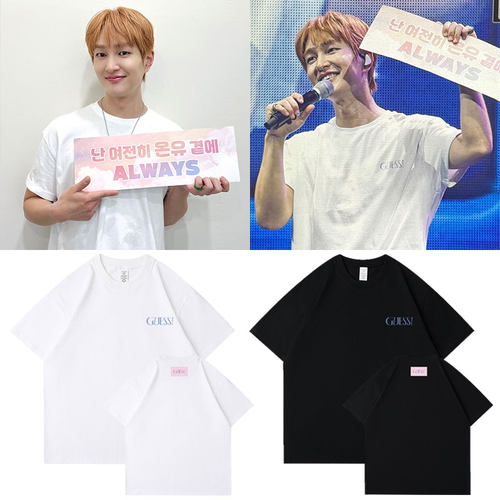 SHINee温流ONEW FM2024演唱会周边同款短袖T恤纯棉印花衣服打底衫