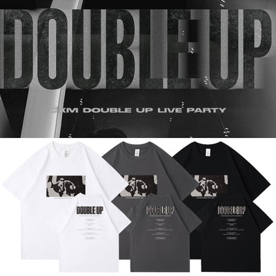 SEVENTEEN崔胜哲金珉奎CxM演唱会DoubleUp周边同款短袖T体恤纯棉