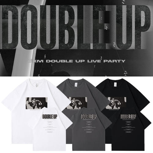 SEVENTEEN崔胜哲金珉奎CxM演唱会DoubleUp周边同款短袖T体恤纯棉