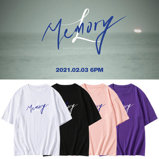 INFINITE金明洙L专周边同款短袖T恤宽松印花打歌服