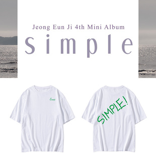 APINK郑恩地EunJi专周边打歌服同款短袖T恤宽松印花男女