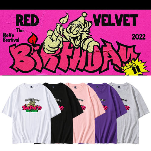 RedVelvet专辑周边同款短袖T恤