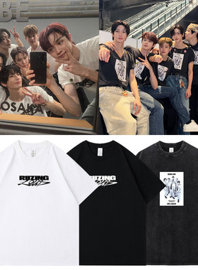 2025RIIZE日巡演唱会RiizingLoud周边同款短袖T恤宽松印花上衣服