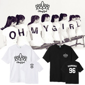 T恤男女打歌服上衣 短袖 GIRL组合演唱会周边生日同款