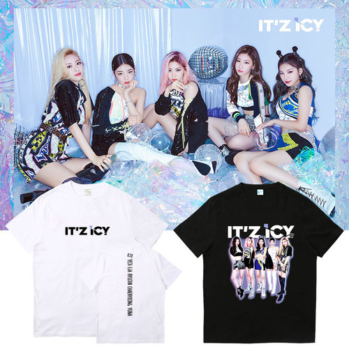 itzy周边衣服同款短袖t恤上衣